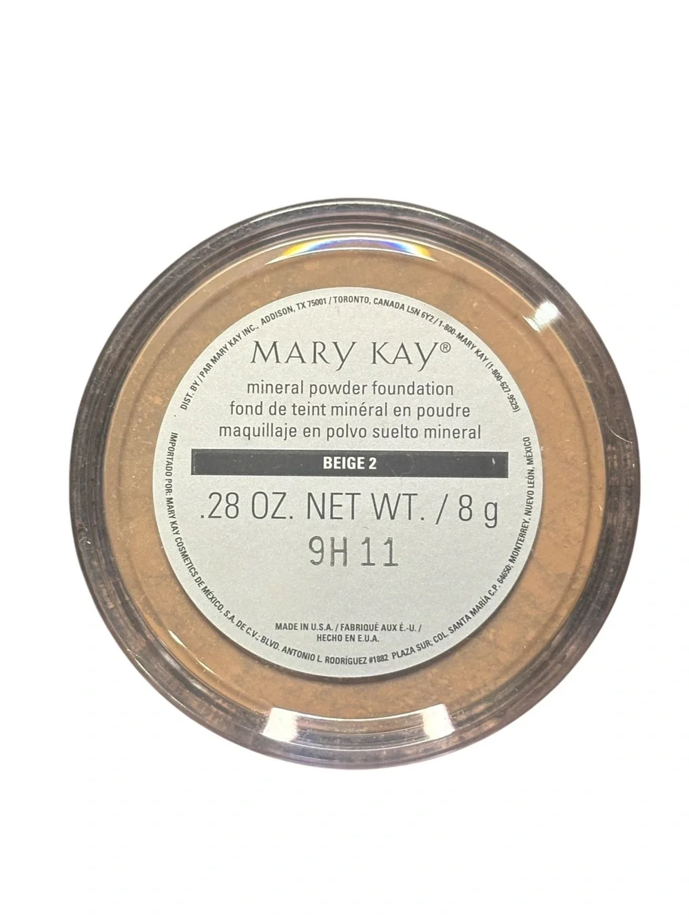 Vintage Mary Kay Mineral Powder Foundation Beige 2 Discontinued